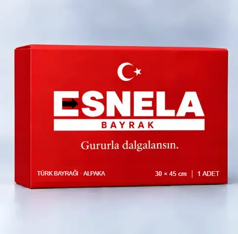 30 × 45 cm Türk Bayrağı kutu ön yüzü